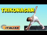 Trikonasana | Yoga per principianti | Yoga For Kids Complete Fitness & Tips | About Yoga in Italian
