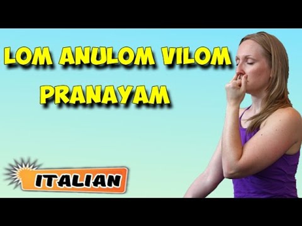 Anulom Vilom Pranayama | Yoga per principianti | Nostril Breathing Exercises | About Yoga in Italian