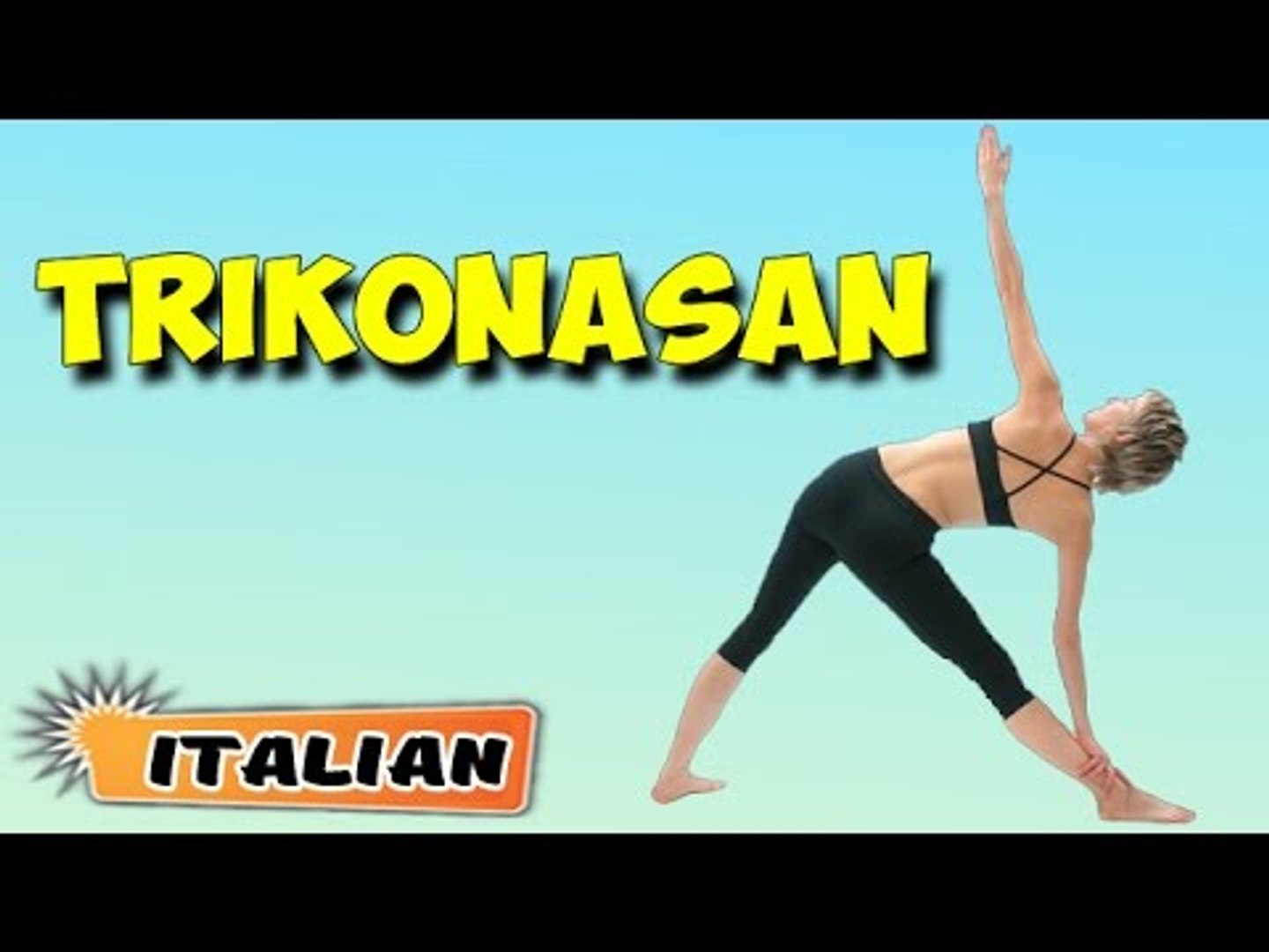 ⁣Trikonasana | Yoga per principianti | Yoga For Beauty & Tips | About Yoga in Italian