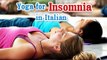 Yoga for Insomnia - Insomnia Relief, Relaxation, Restfull and Nutritional Management in Italian