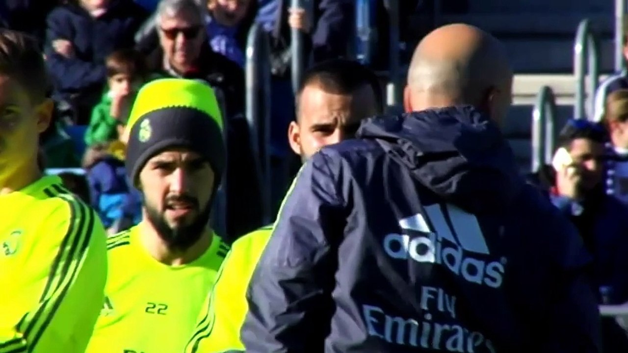 Zidane's first day at Real helm