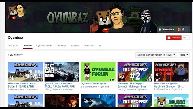 Türkiyenin En İyi 5 Youtube Oyun Kanalları-(En Guncel Oyun Videoları)