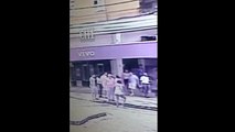 Câmera de segurança flagra flanelinha agredindo funcionária de rotativo no Centro de Vitória