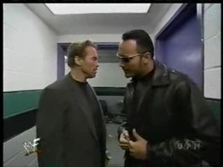 arnold schwarzenegger with the rock