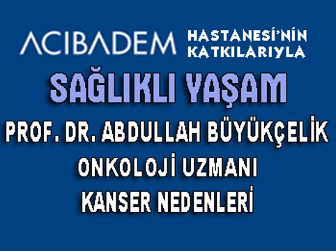 3 OCAK 2016 SAĞLIKLI YAŞAM PROF. DR. ABDULLAH BÜYÜKÇELİK