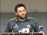 SHAHID AFRIDI LASHES ON REPORTER