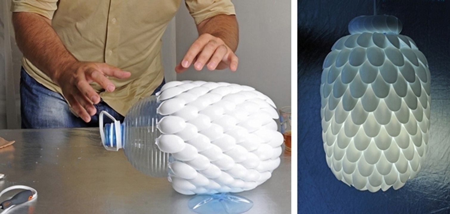 Napravite fantasticnu lampu od plasticnih kasicica na kojoj ce vam svi zavidjeti