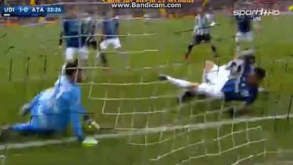 GOOOAL Cyril Thereau  1_0 _ Udinese vs Atalanta Bergamo (Serie A) 06.01.2016 HD