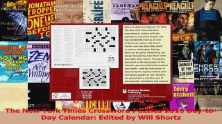 PDF Download  The New York Times Crossword Puzzles 2016 DaytoDay Calendar Edited by Will Shortz Read Full Ebook