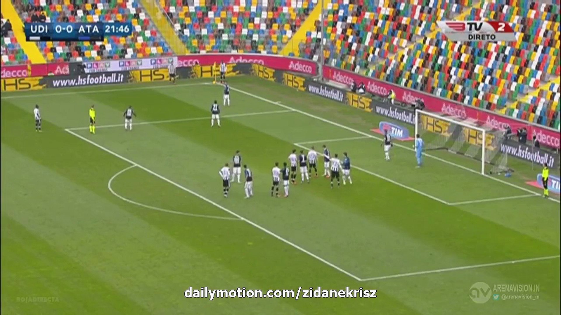 1-0 Cyril Thereau - Udinese v. Atalanta 06.01.2016 HD - video Dailymotion