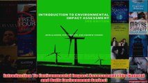 Introduction To Environmental Impact Assessment The Natural and Built Environment Series