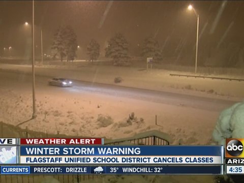 Winter weather closes Flagstaff schools