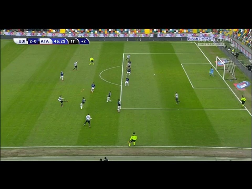 2-0 Stipe Perica Goal Italy  Serie A - 06.01.2016, Udinese Calcio 2-0 Atalanta Bergamo