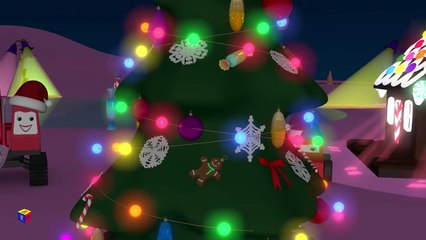 Christmas movies cartoons for children. Choo-Choo train celebrates New Year's Eve at candyland