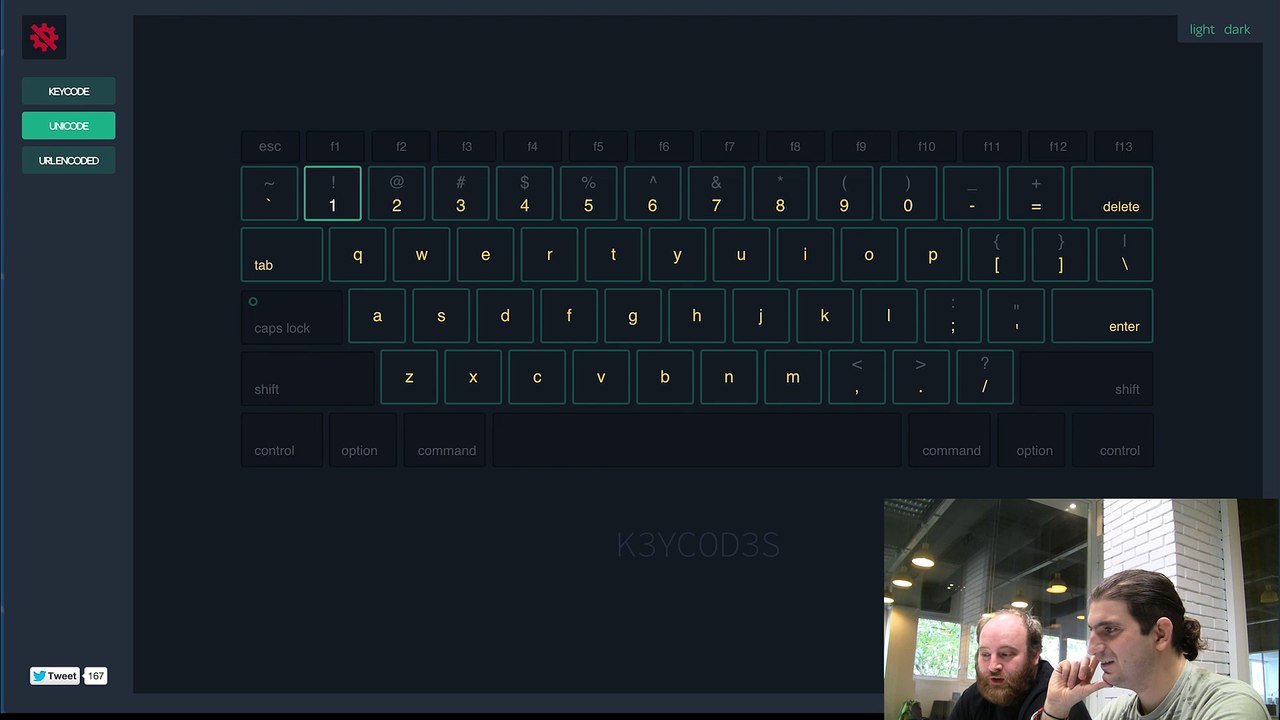 Tous les keyboard code accessible en 1 click