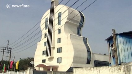 This church was built to look like a violin