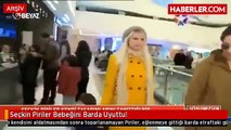 Seçkin Piriler Bebeğini Barda Uyuttu