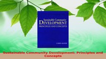 PDF Download  Sustainable Community Development Principles and Concepts Download Online