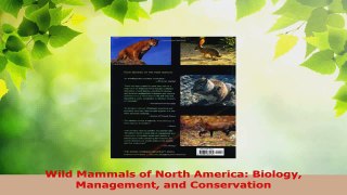 Read  Wild Mammals of North America Biology Management and Conservation PDF Online
