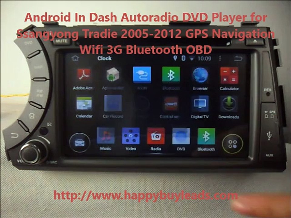 Ssangyong Tradie Car Audio System Android DVD GPS Navigation Wifi