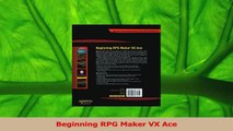PDF Download  Beginning RPG Maker VX Ace Read Online