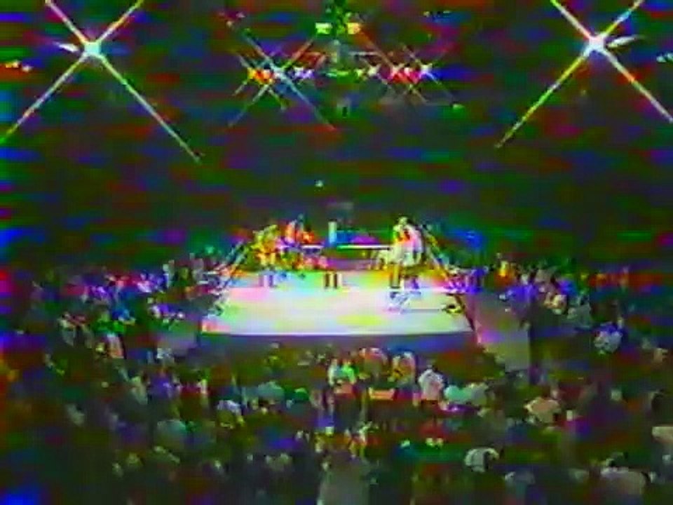 Hart Foundation vs SD Jones & Mario Mancini   Championship Wrestling April 20th, 1985