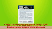Read  Image Processing and Acquisition using Python Chapman  HallCRC Mathematical and PDF Online