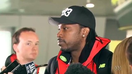 Chris Gayle issues reluctant apology to sports reporter Mel McLaughlin
