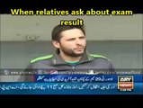 When relatives ask about result