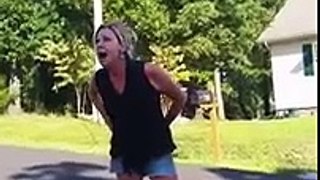 Woman Freaks Out On Her Neighbours After Her House Windows Got Shot With A BB Gun!