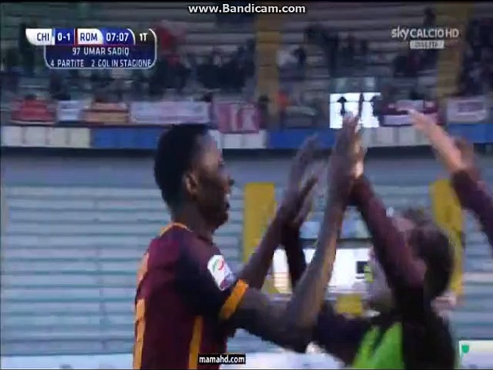 S. Umar Goal |Chievo 0 - 1	 AS Roma | Serie A | 06.01.2016