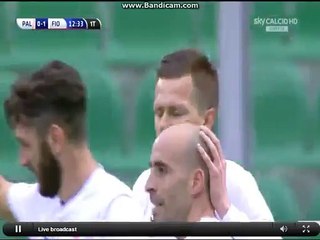 Josip Ilicic Goal  | Palermo 0 - 1	 Fiorentina | Serie A 06.01.2016