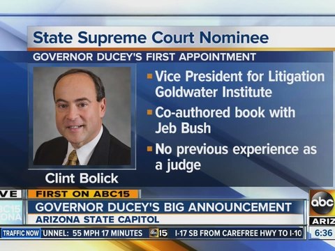 Gov. Ducey to fill seat on Arizona Supreme Court