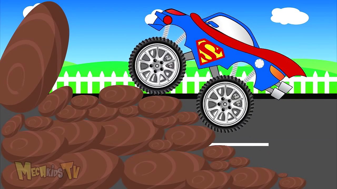 Super Trucks Compilation - Monster Trucks For Children - Mega Kids Tv