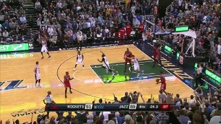 Referee Misses the Obvious Foul On Witheys Dunk Attempt | Rockets vs Jazz | January 4, 2016 | NBA