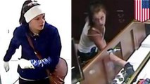 Sexy jewel thief strikes again in sixth armed robbery across the South