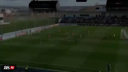 Cristiano Ronaldo Incredible goal at Zinedine Zidane first open training 05.01.2016