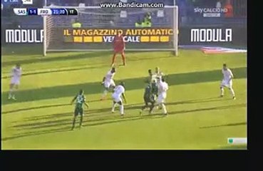 Gregoire Defrel Fantastic  Goal Sassuolo 1-1 Frosinone 06-01-2016