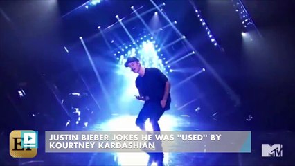 Justin Bieber Jokes He Was ''Used'' by Kourtney Kardashian