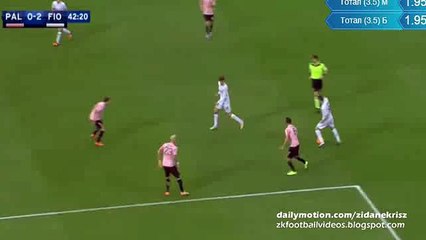 0-2 Josip Ilicic - Palermo v. Fiorentina 06.01.2016 HD