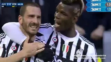 2-0 Leonardo Bonucci Super Goal - Juventus v. Hellas Verona 06.01.2016 HD