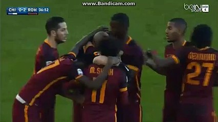 Chievo 1-2 Roma Half Time Highlights Serie A