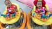 4 Month Old Twin Babies First Time On Baby Walker - Video Dailymotion