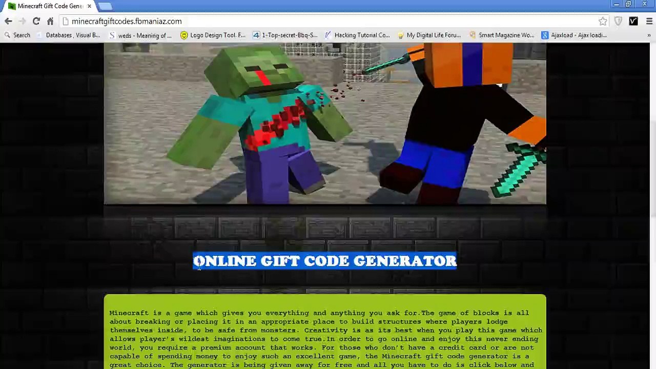 minecraft gift code keygen 2016