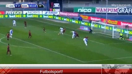 1-2 Alberto Paloschi  Italy Serie A  -ChievoVerona 1 - 2 Roma  06.01.2016