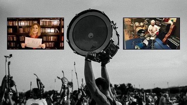 Mil fanáticos italianos se volvieron a unir para tocar otra canción de Foo Fighters