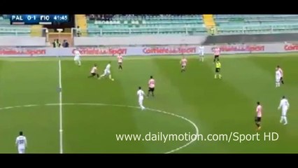 Josip Ilicic Second Goal ~ Palermo vs Fiorentina 0-2