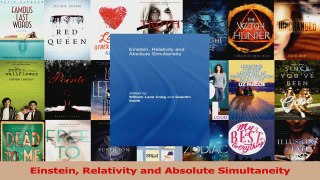 PDF Download  Einstein Relativity and Absolute Simultaneity PDF Full Ebook