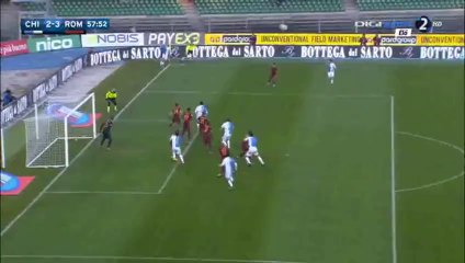 Dario Dainelli Goal  - Chievo 2-2 Roma - 06-01-2016