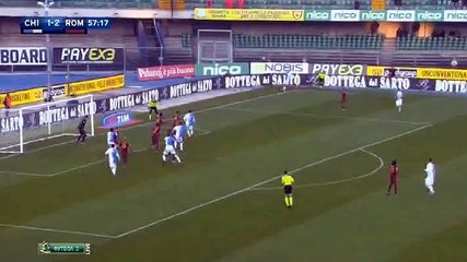 Dario Dainelli Goal - Chievo 2 - 2 AS Roma - 06/01/2016